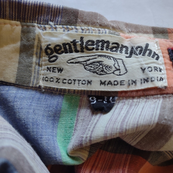 Vintage Gentleman John 60's Women's Shirt‎ Size XS/Sm Multicolored Plaid Checked - Picture 3 of 11
